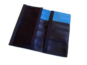 Our checkbook wallet is a simplified version of the long wallet, designed to hold a standard checkbook and transaction register.