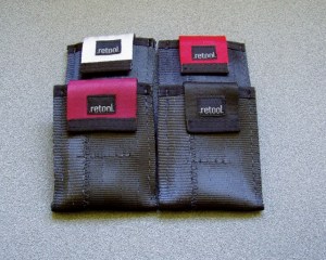 The Micro Mini with Flap is approximately 3 3/4" X 2 7/8" X 1/4". It has a pocket with flap that wraps around your cards. Pull on the flap to lift out your cards.